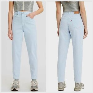 Levi's High Waisted Mom Jean Light Blue Cords Size 29